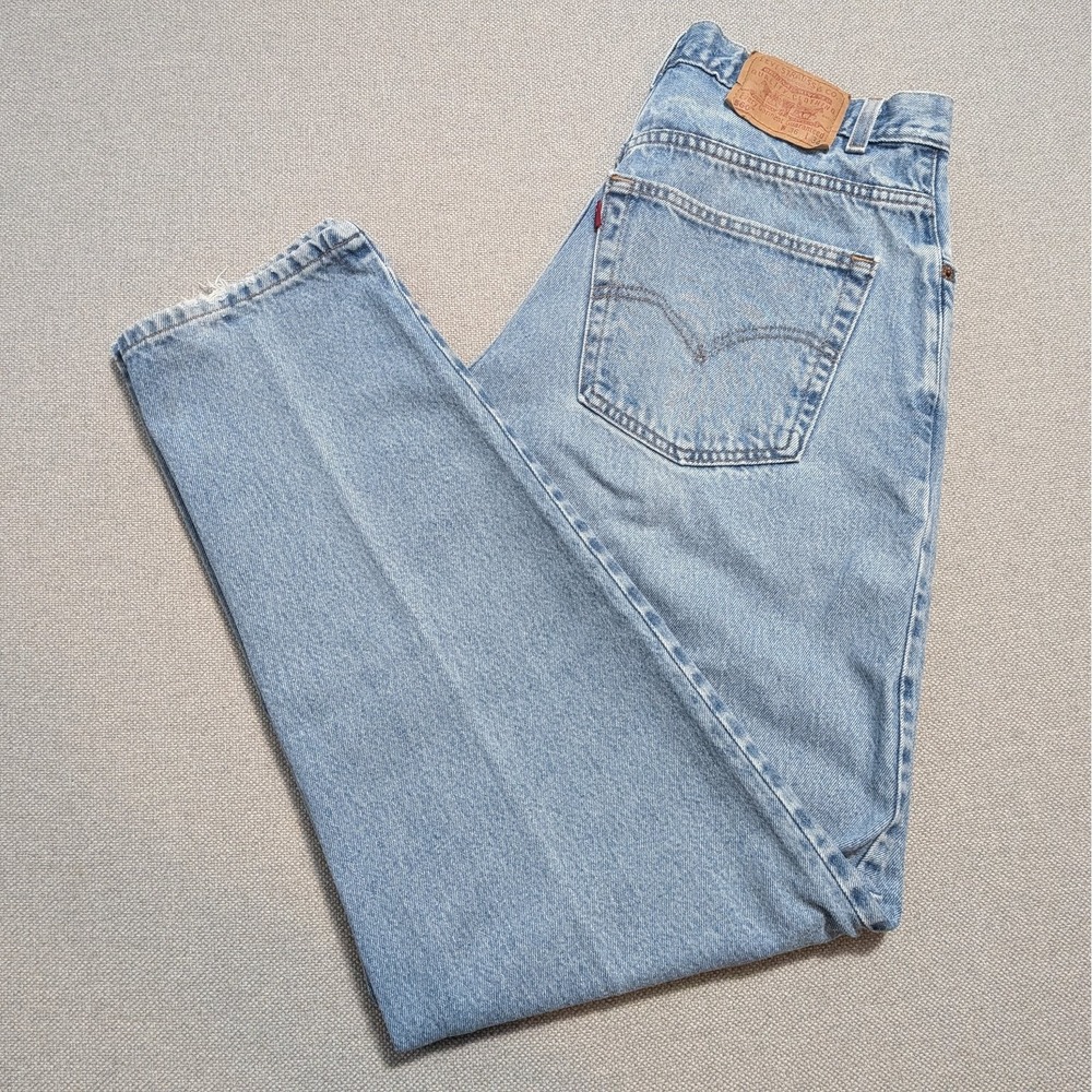 VTG 90s Levi's 560 Men's 36x34 Light Wash Loose Tapered Denim Jeans Baggy MiUSA